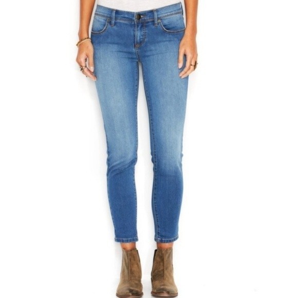 Free People Roller Crop Mid Rise Skinny Jeans Size 27 - Picture 1 of 12